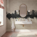 Kuwait City Skyline Concrete Mural Wallpaper - room preview 06