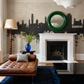 Lugano Switzerland Skyline Concrete Mural Wallpaper - room preview 06