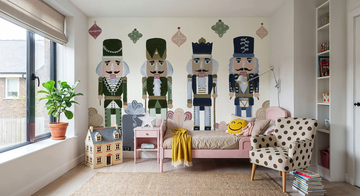Vintage Nutcrackers I Mural Wallpaper - room preview 06