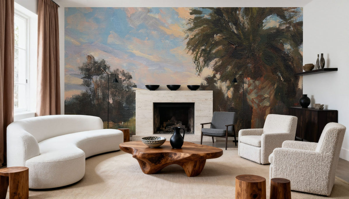 Palmetto Sunset Mural Wallpaper - room preview 06