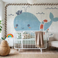 Nautical Friends Whale of a Time Mural Wallpaper - room preview 06