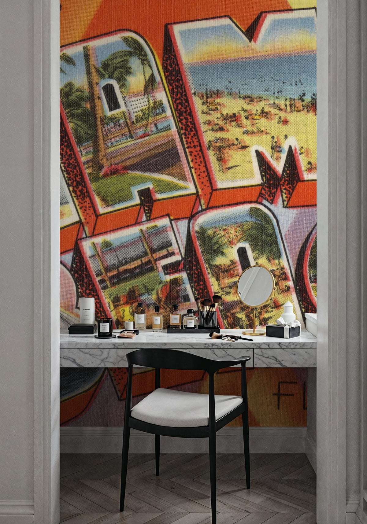 Greetings From Miami Beach Mural Wallpaper - room preview 06