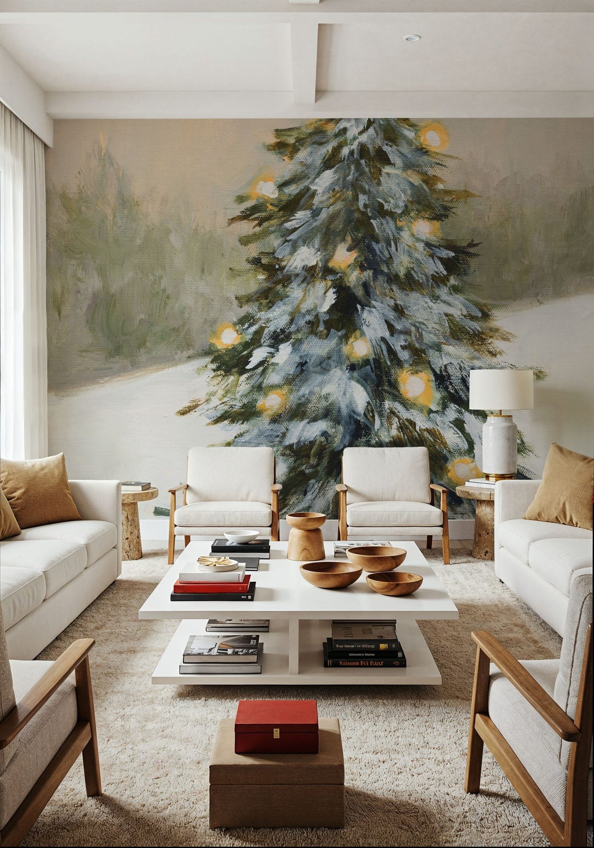 Magical Winter Mural Wallpaper - room preview 06