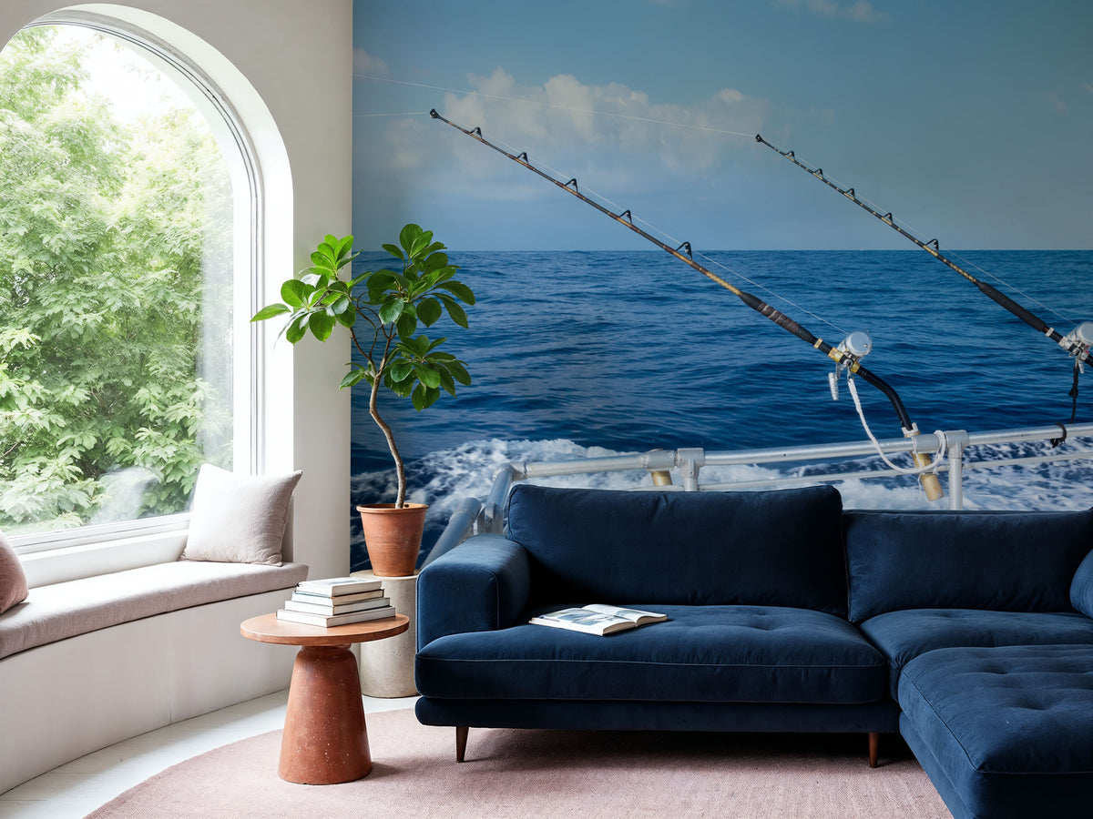 Deep Sea Fishing Mural Wallpaper - room preview 06