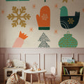 Winter Cheer IV Mural Wallpaper - room preview 06