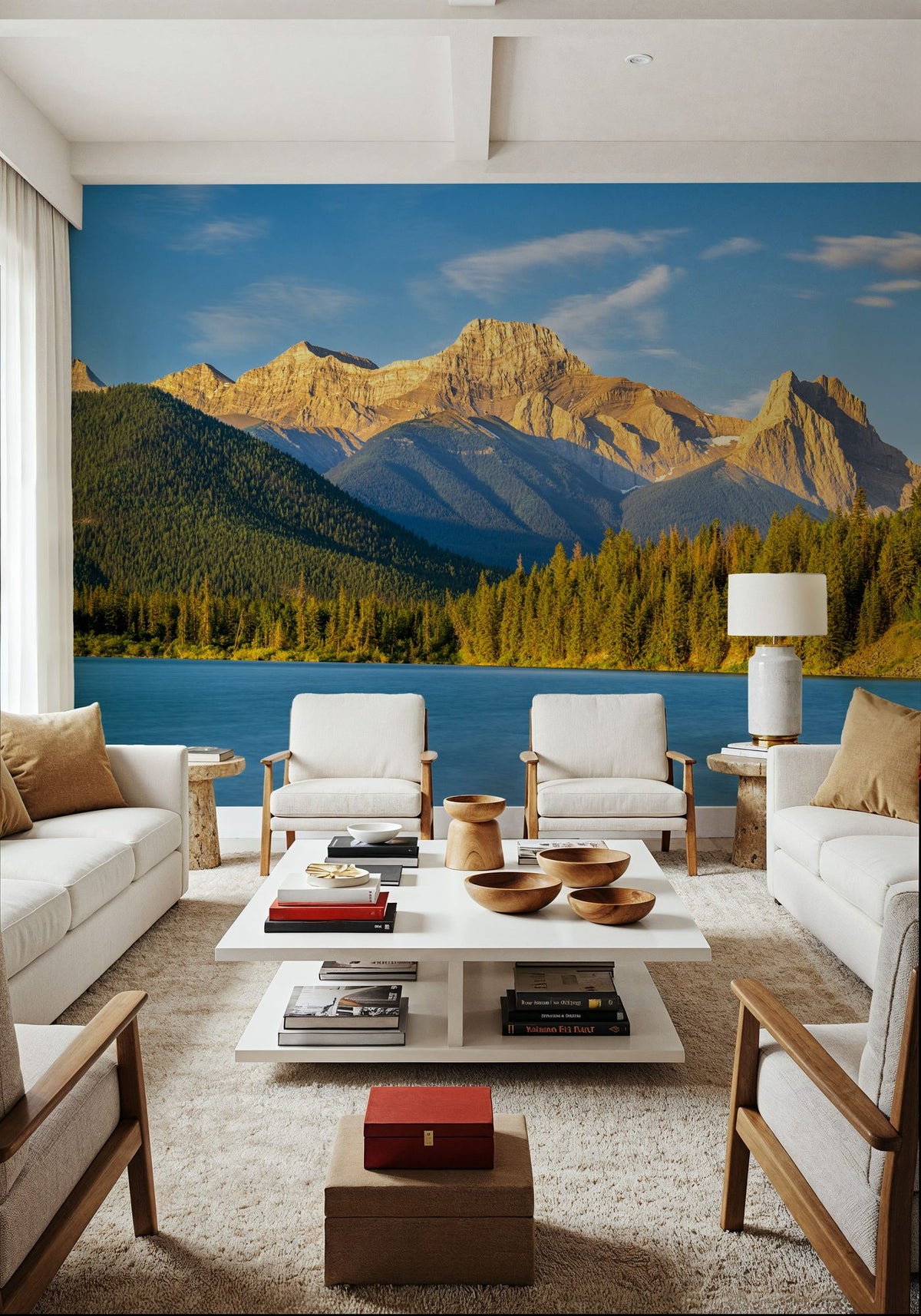 Gap Lake Mural Wallpaper - room preview 06