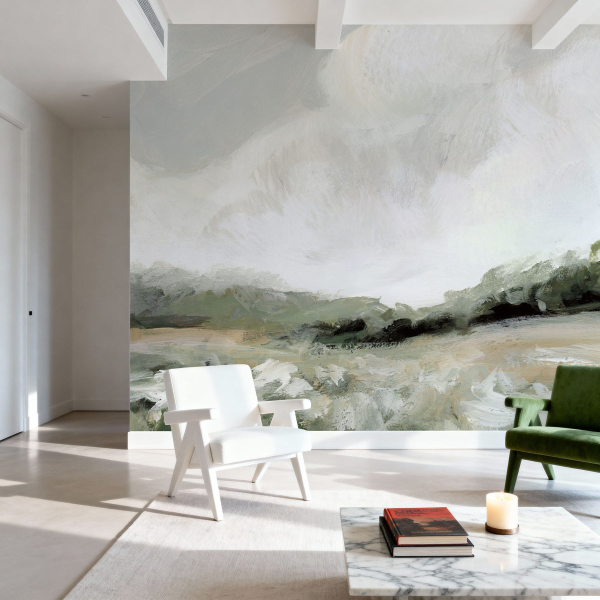 Soft Summer Sky Mural Wallpaper - room preview 06