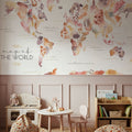 Desert Bloom Map Mural Wallpaper - room preview 06