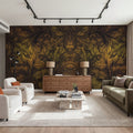 Shielded Leaf Autumn Mural Wallpaper - room preview 06