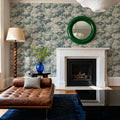 Greenwood Linden, Soft Teal Mural Wallpaper - room preview 06