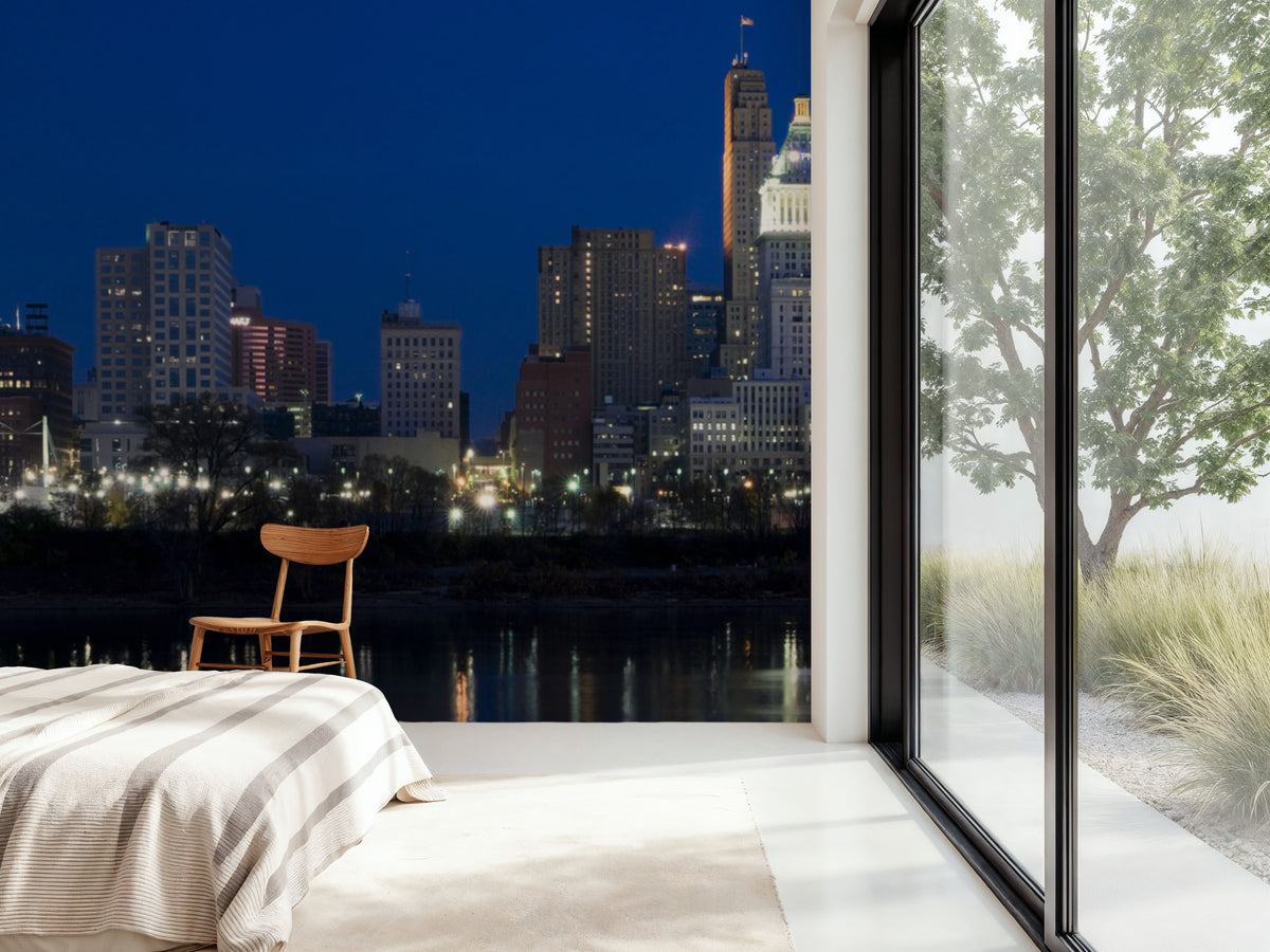 Luminous Skyline Mural Wallpaper - room preview 06