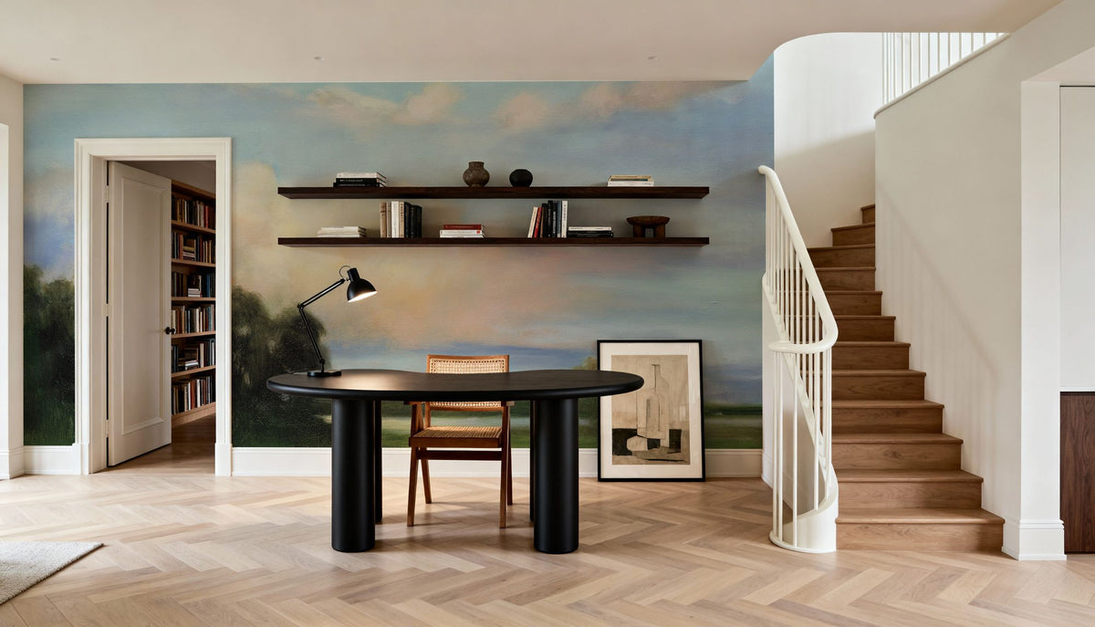 Riverside Reverie Mural Wallpaper - room preview 06