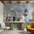 Iris Field Burst Mural Wallpaper - room preview 06