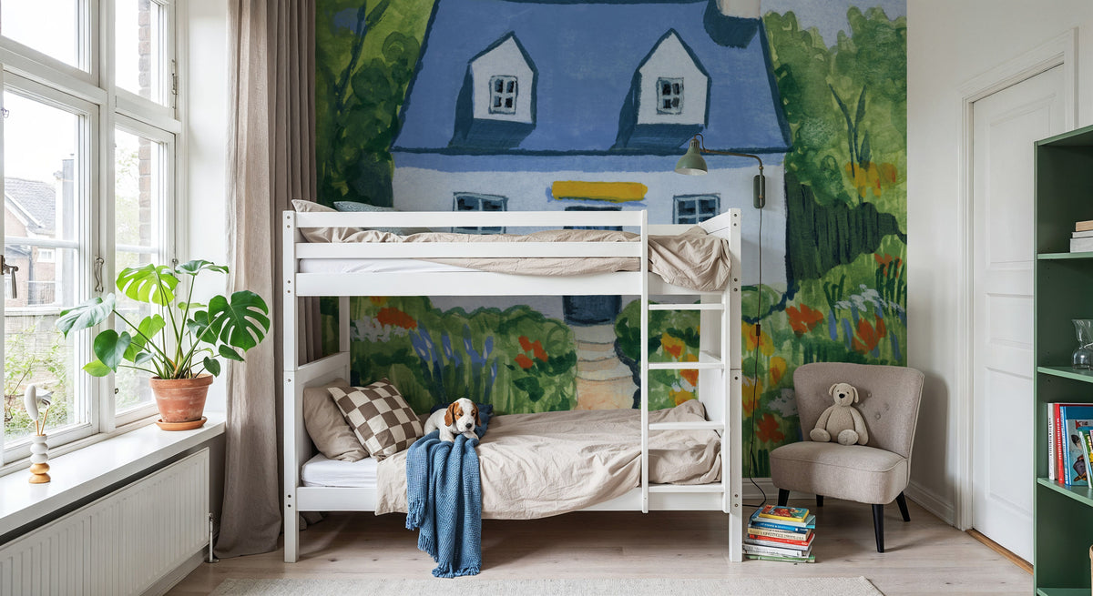 Full Bloom Cottage I Mural Wallpaper - room preview 06