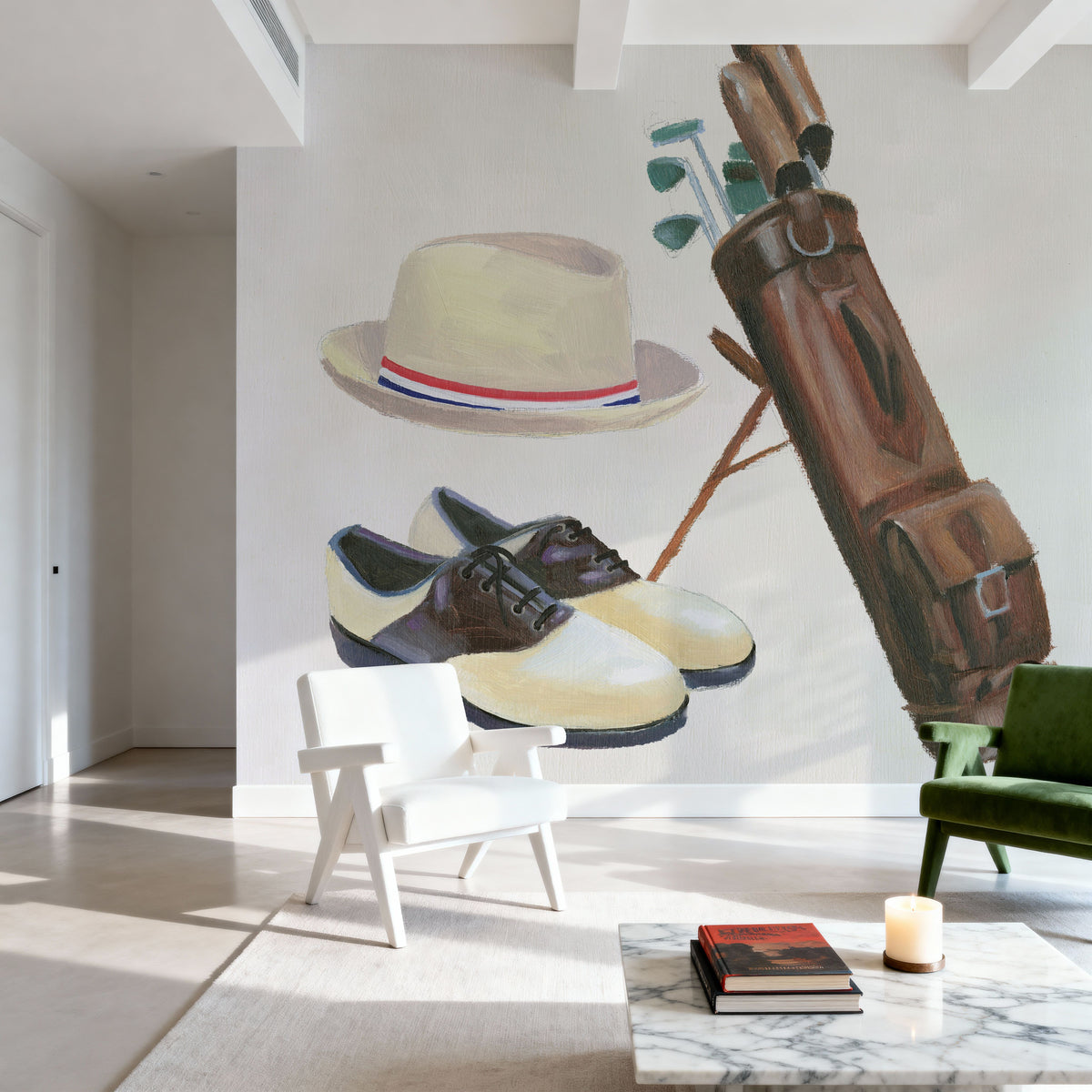The Fairway III Mural Wallpaper - room preview 06