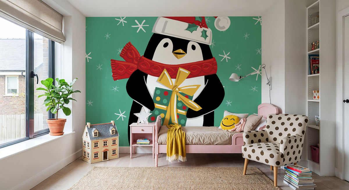 Festive Christmas IV Mural Wallpaper - room preview 06