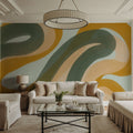 Modern Abstract 27 Mural Wallpaper - room preview 06