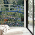 Water Lilies and Japanese Bridge Mural Wallpaper - room preview 06