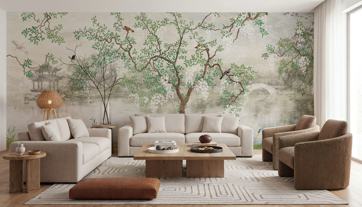 Lakeside View Mural Wallpaper - room preview 06