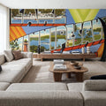 Greetings From Lake Winnipesaukee Mural Wallpaper - room preview 06