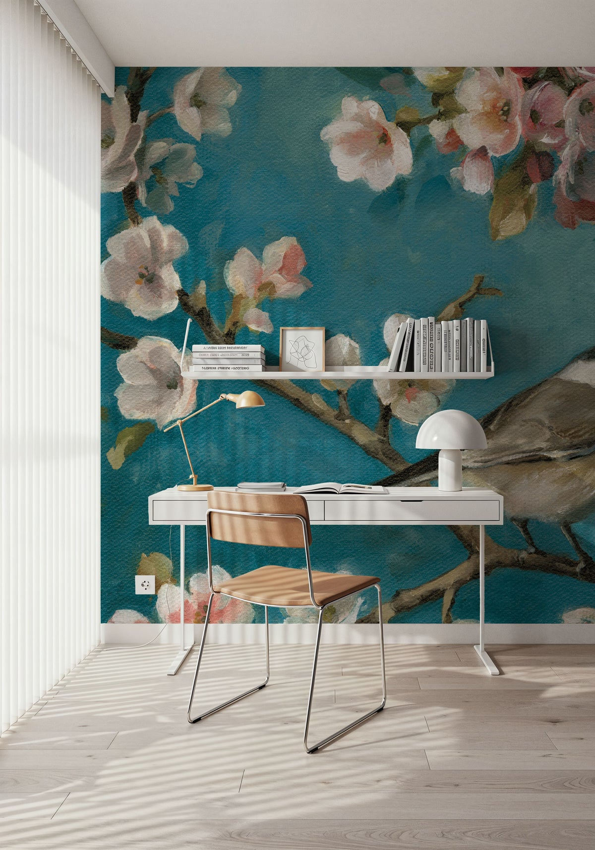 Blossom Bird I Mural Wallpaper - room preview 06