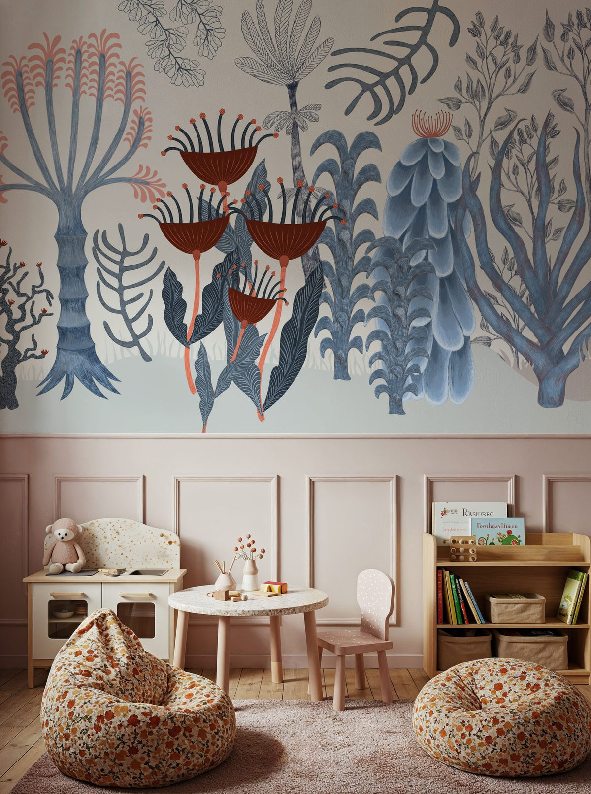 Purpurea Trees Mural Wallpaper - room preview 06