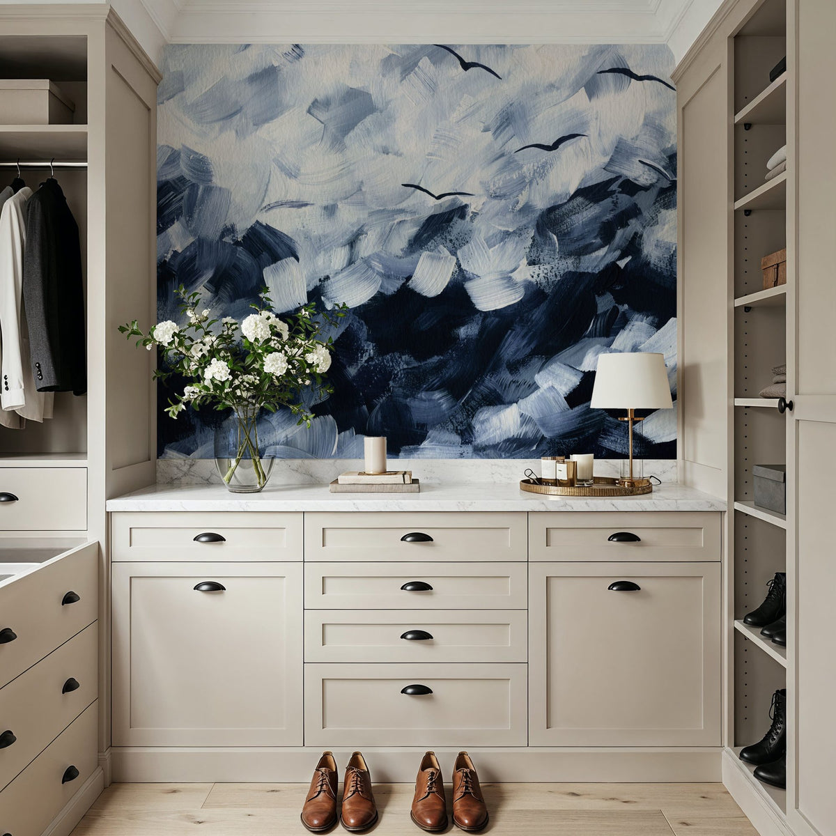 Stormy Sea Mural Wallpaper - room preview 06
