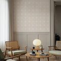 Zelij Geometric Flower Filelds Mural Wallpaper - room preview 06