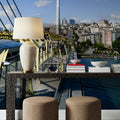 Urban Bridge Crossing Mural Wallpaper - room preview 06