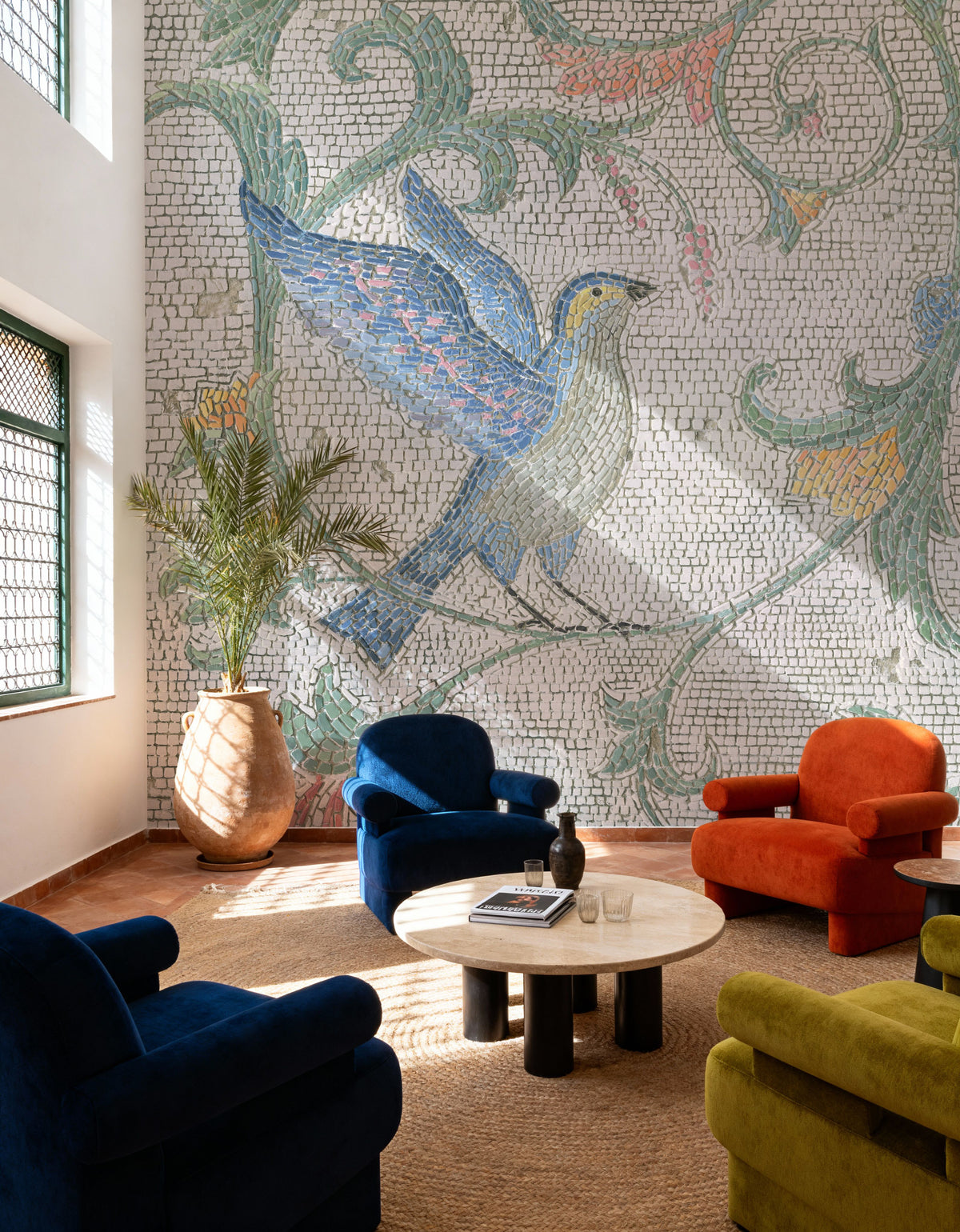 Mosaic Birds I Mural Wallpaper - room preview 06