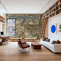 Old Map of Lake Como, Rome, Friuli, 1570 Mural Wallpaper - room preview 06