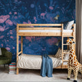 Rabbits Blue Pink Mural Wallpaper - room preview 06