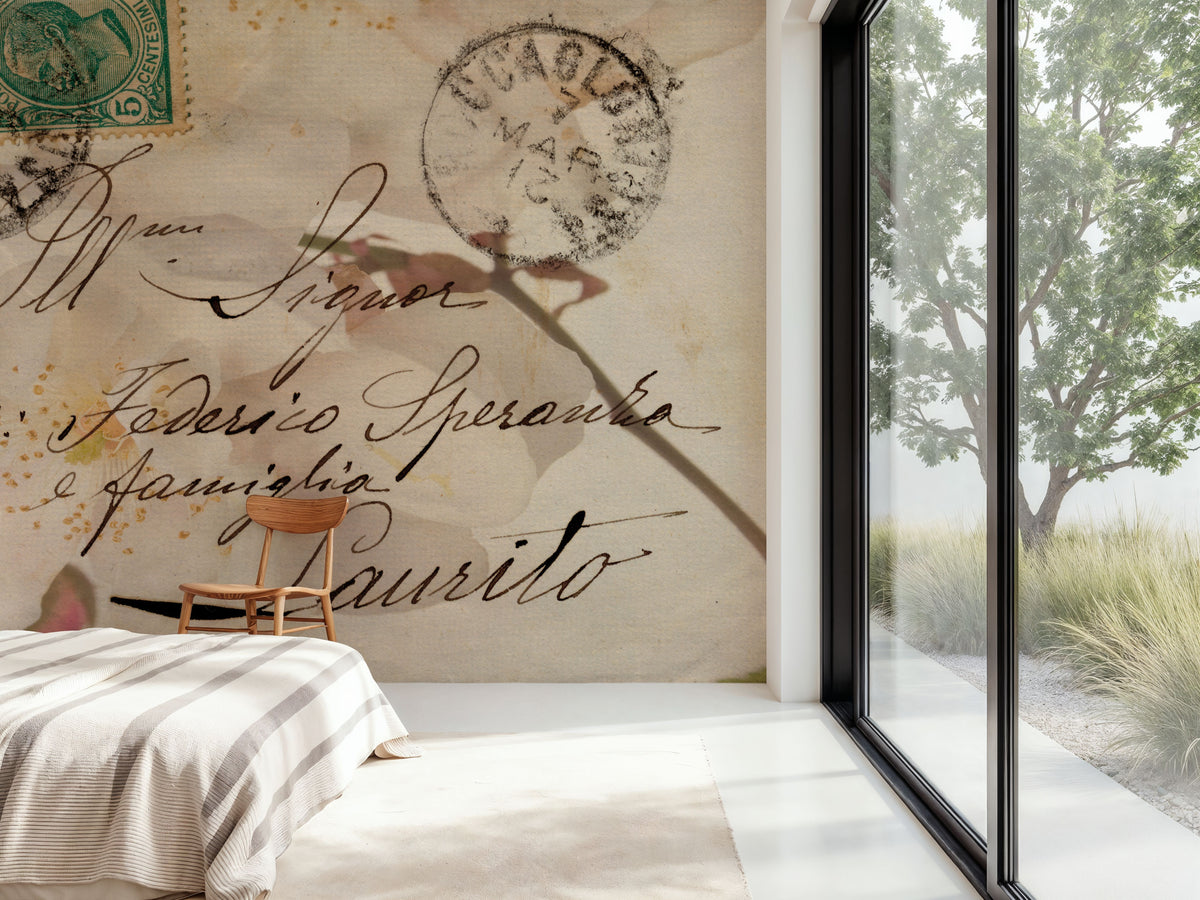Letters to My Love IV Mural Wallpaper - room preview 06