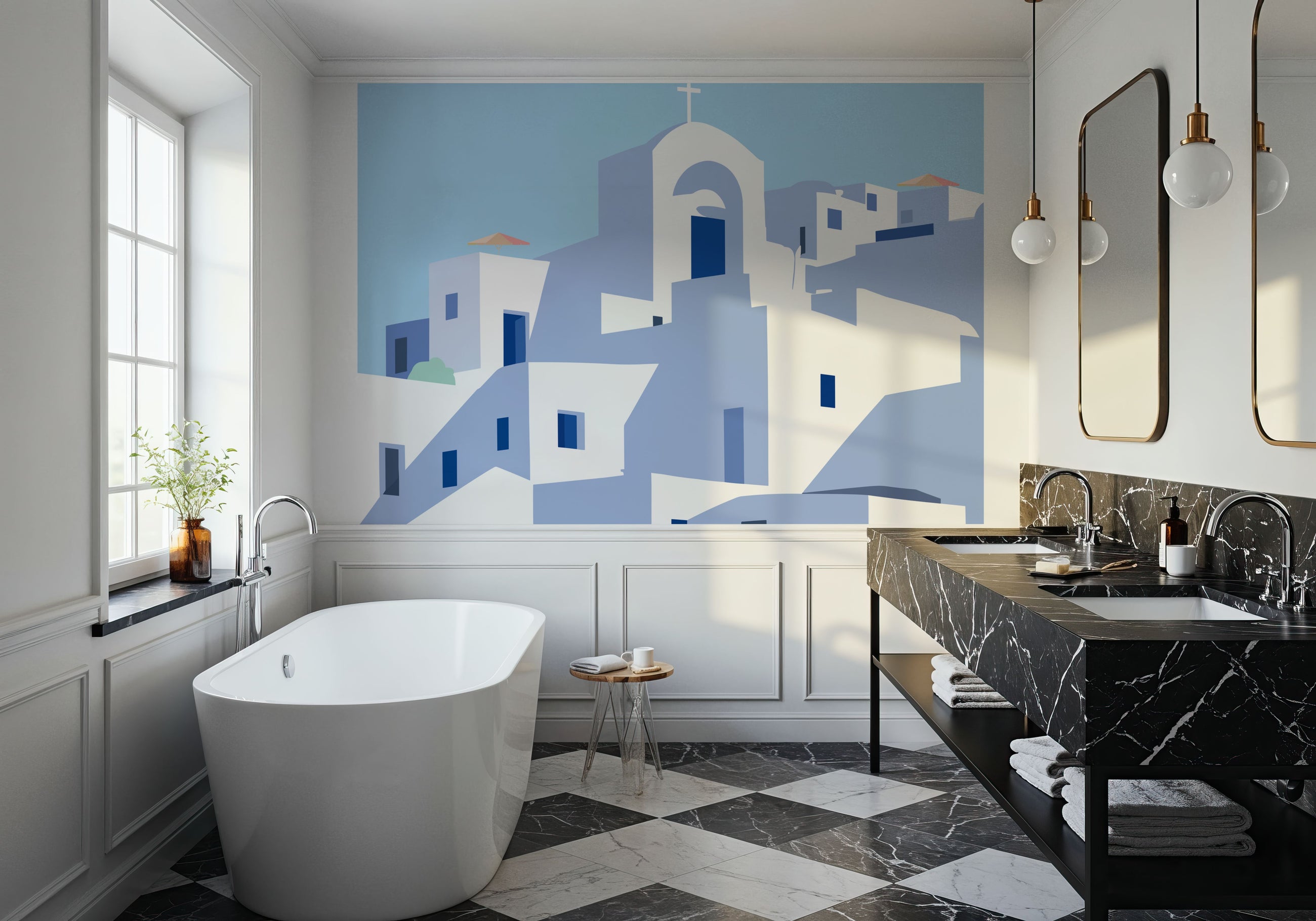 Santorini III Mural Wallpaper