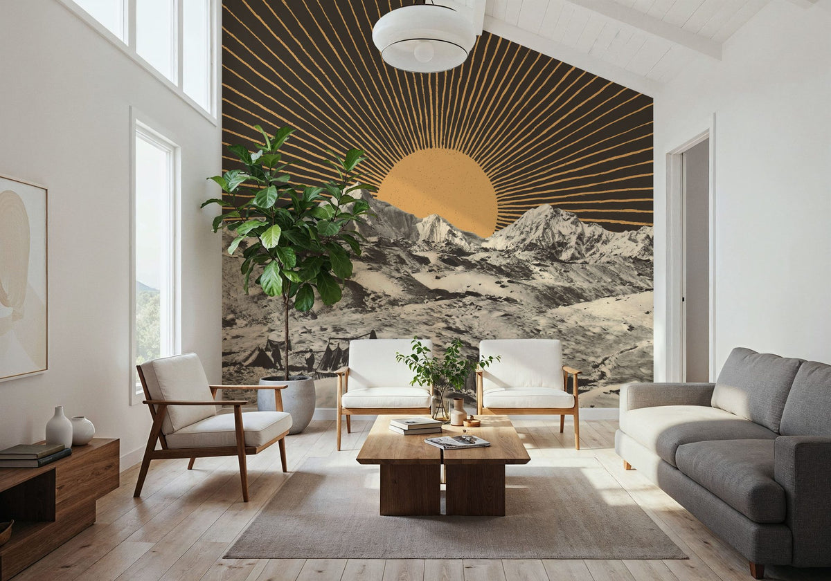 Mountainscape NA06 Mural Wallpaper - room preview 06