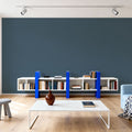 Faux Sand Stucco Finish, Aegean Blue Mural Wallpaper - room preview 06