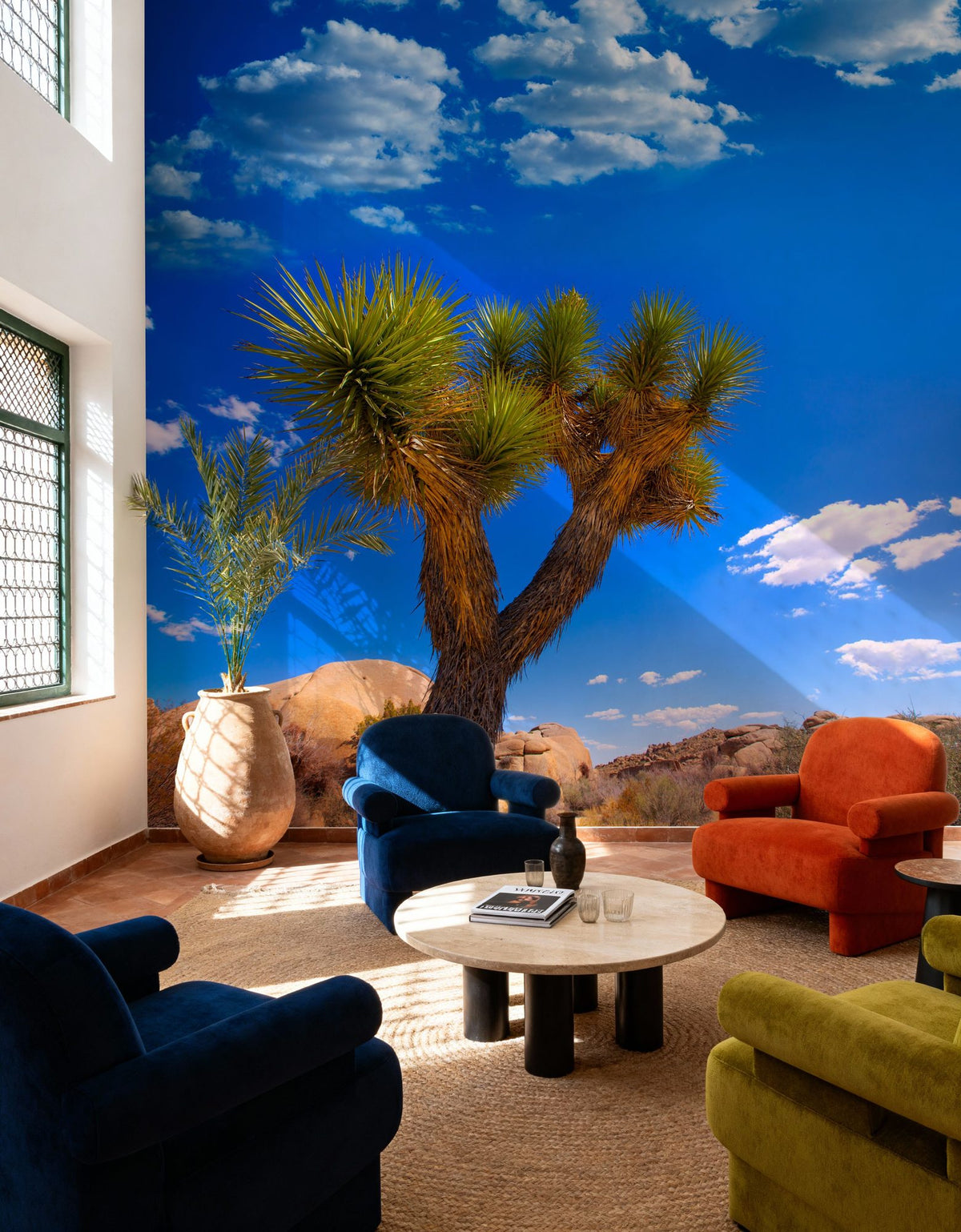 Joshua Tree Blue VII Mural Wallpaper - room preview 06