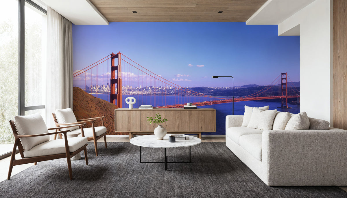 Golden Gate Gradient Mural Wallpaper - room preview 06