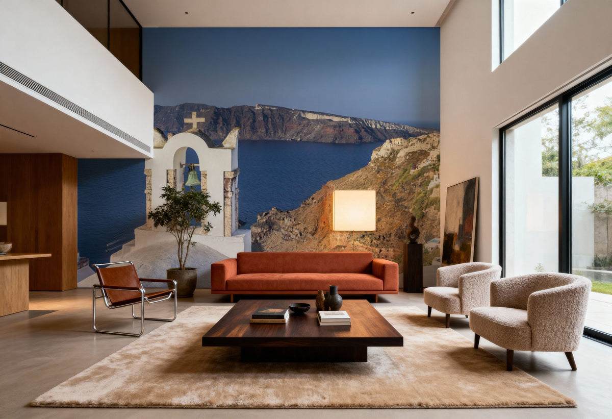 Oia Sunrise Mural Wallpaper - room preview 06