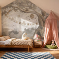 Oak Hill Slumber, Beige Mural Wallpaper - room preview 06