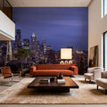 Twilight Tower Silhouette Mural Wallpaper - room preview 06