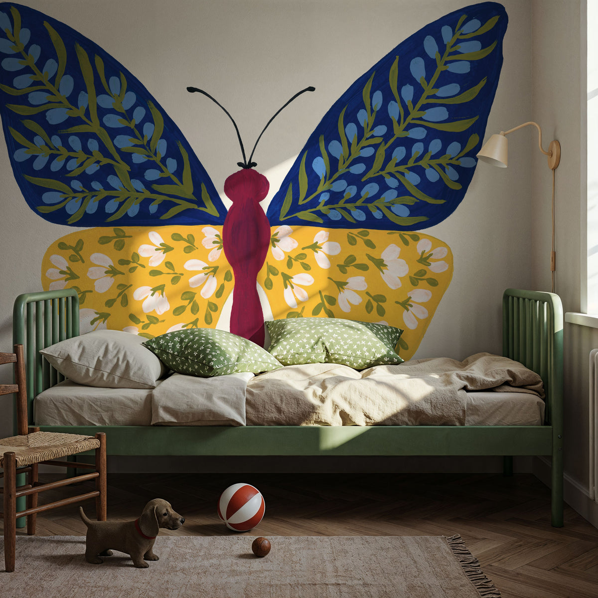 Blooming Butterfly III Mural Wallpaper - room preview 06
