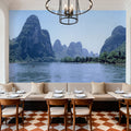Emerald Karst Valley Mural Wallpaper - room preview 06