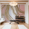 Pink and Bright Abstract II Mural Wallpaper - room preview 06