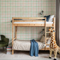 Harvest Plaid Mural Wallpaper - room preview 06