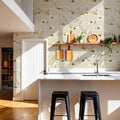 Natural Flow Meadow, Ivory Mural Wallpaper - room preview 06