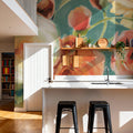 Florabundance I Autumn Teal Mural Wallpaper - room preview 06