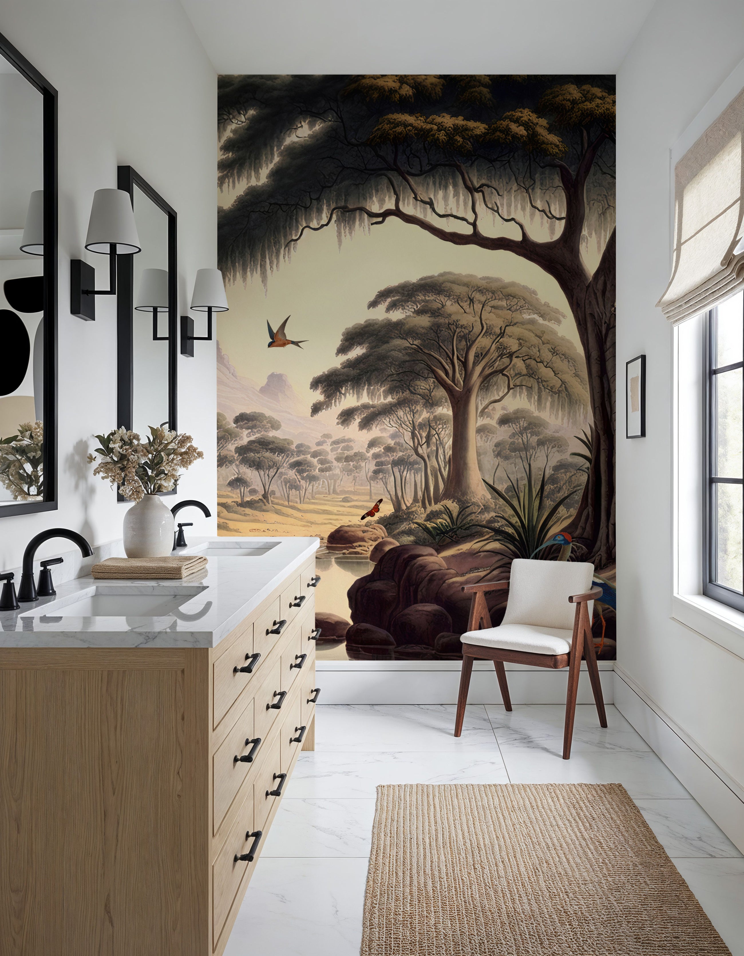 Ancient Valley Mural Wallpaper