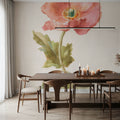 Garden Poppy Mural Wallpaper - room preview 06