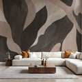 Dynamic Fields, Mocha Mural Wallpaper - room preview 06